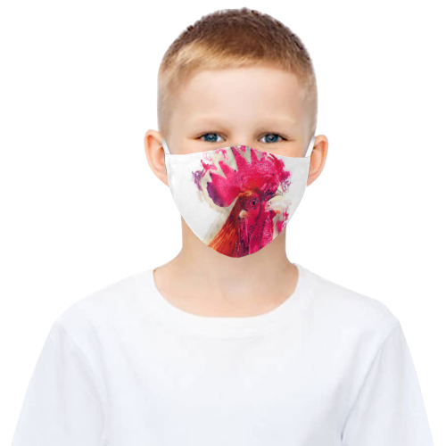chicken 3D Mouth Mask with Drawstring (Pack of 5) (Model M04)