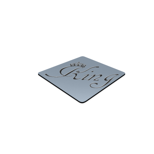 For the King / Silver Slate Square Coaster