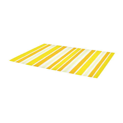 Sunshine Yellow Stripes Area Rug 9'6''x3'3''