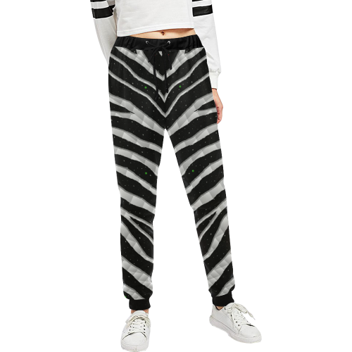 Ripped SpaceTime Stripes - White Unisex All Over Print Sweatpants (Model L11)