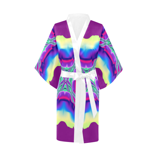 FRACTAL: Bohemian Fire Abstract Kimono Robe