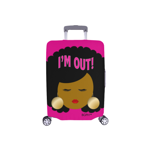 Afro Woman Luggage Cover Small Luggage Cover/Small 18"-21"