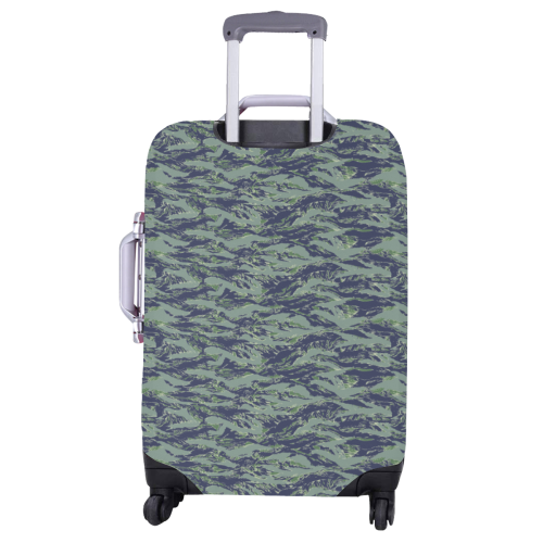 Jungle Tiger Stripe Green Camouflage Luggage Cover/Large 26"-28"