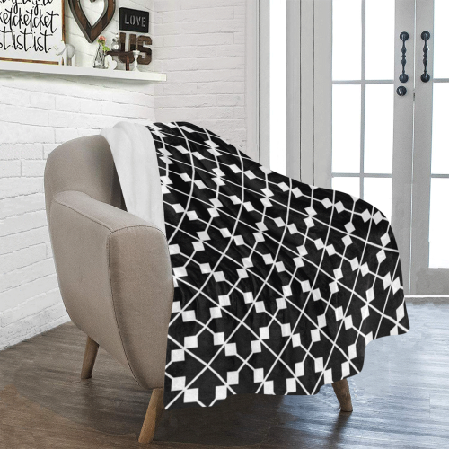 Black And White Fantasy Ultra-Soft Micro Fleece Blanket 40"x50"