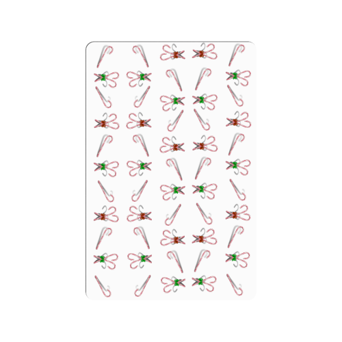 Christmas Candy Canes with Bows Doormat 24"x16"
