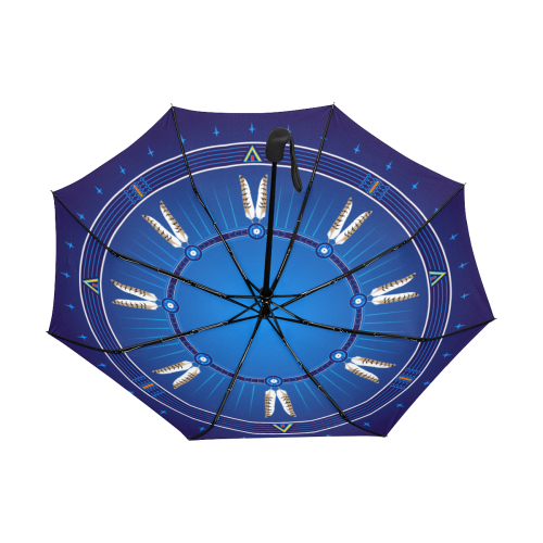 Crazy Horse Circle Anti-UV Auto-Foldable Umbrella (Underside Printing) (U06)