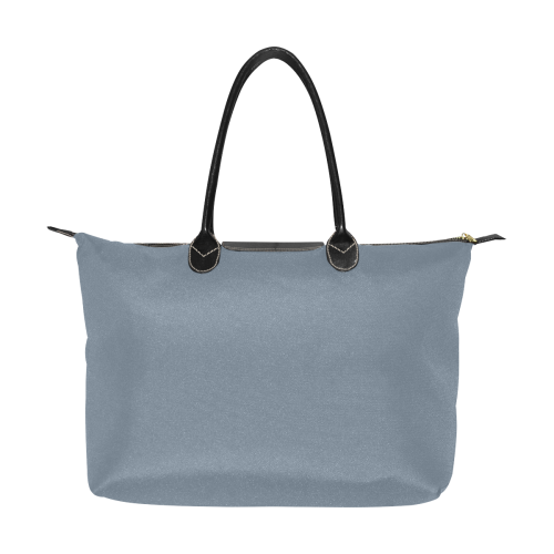 color slate grey Single-Shoulder Lady Handbag (Model 1714)