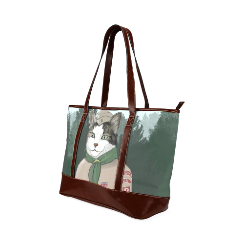 Cat Scouts Grey Tabby Tote Bag Tote Handbag (Model 1642)