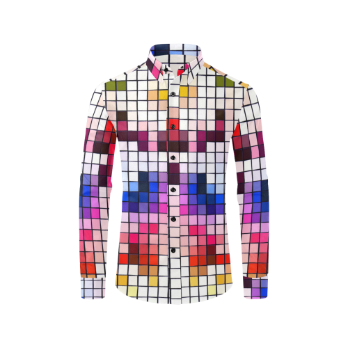Karo Light by Artdream Men's All Over Print Casual Dress Shirt (Model T61)