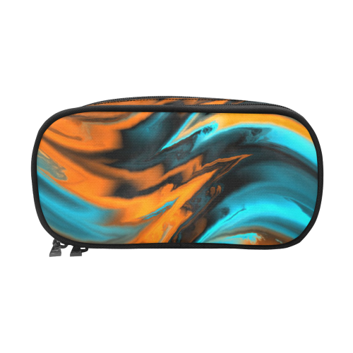 fractal waves C by JamColors Pencil Pouch/Large (Model 1680)