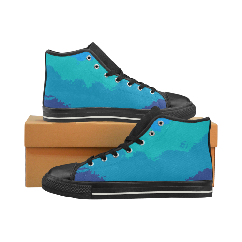 Ocean Deep Men’s Classic High Top Canvas Shoes (Model 017)