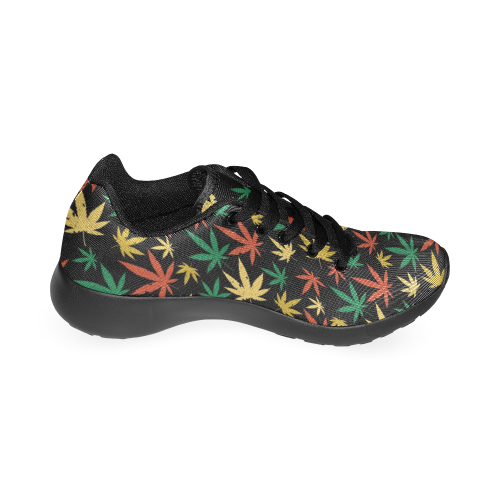 Cannabis Pattern Men’s Running Shoes (Model 020)