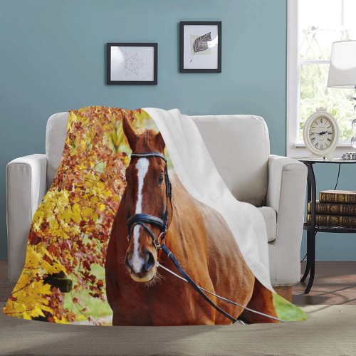 Autumn Horse Ultra-Soft Micro Fleece Blanket 60"x80"