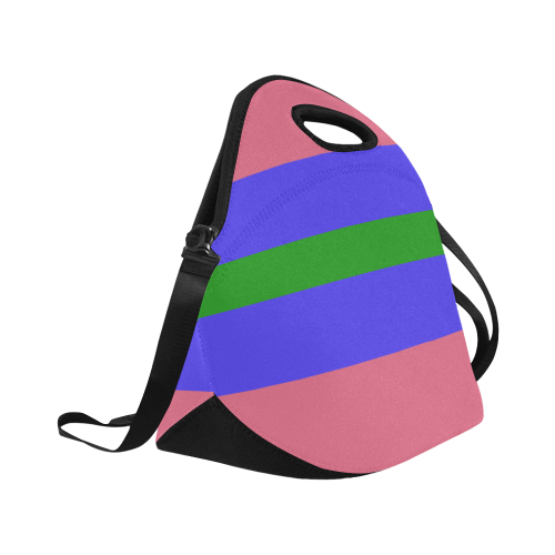 Trigender Flag Neoprene Lunch Bag/Large (Model 1669)