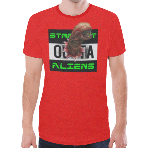 Straight Outta Aliens Gothic Underground Classic Graphic Tee New All Over Print T-shirt for Men (Model T45)