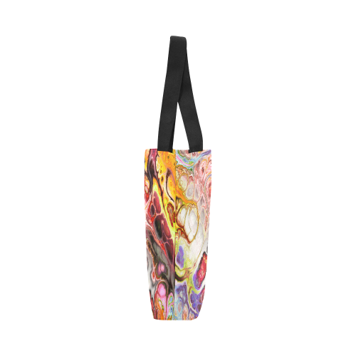 Colorful Marble Design Canvas Tote Bag (Model 1657)