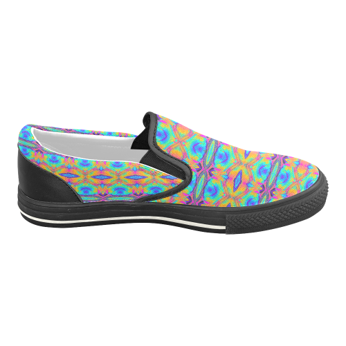 Kaleidoscope Kid's Low Top Shoes Slip-on Canvas Shoes for Kid (Model 019)