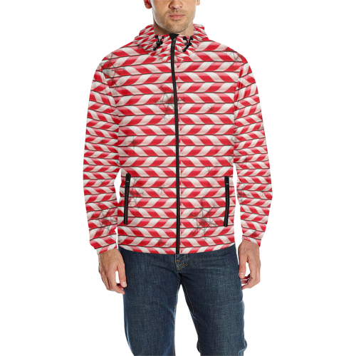 Christmas Candy by Nico Bielow All Over Print Quilted Windbreaker for Men (Model H35)