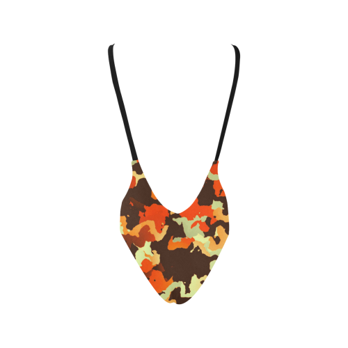 new modern camouflage C by JamColors Sexy Low Back One-Piece Swimsuit (Model S09)