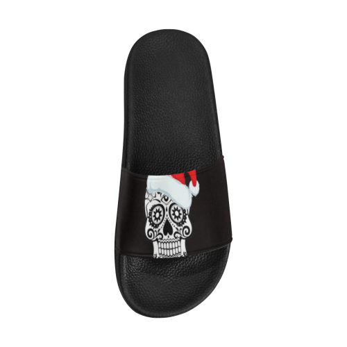 christmas skull 2 Men's Slide Sandals (Model 057)
