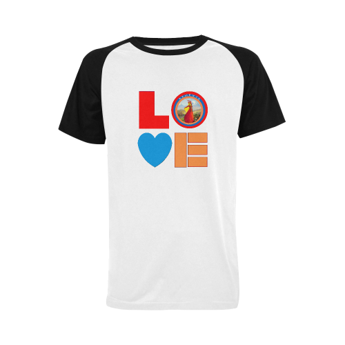Love Armenia Men's Raglan T-shirt Big Size (USA Size) (Model T11)