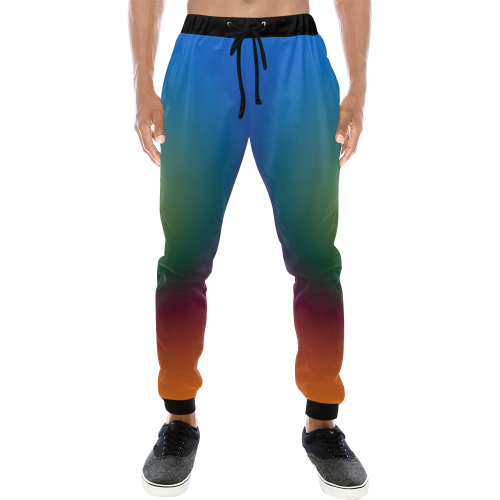 Big Rich Spectrum by Aleta Men's All Over Print Sweatpants/Large Size (Model L11)