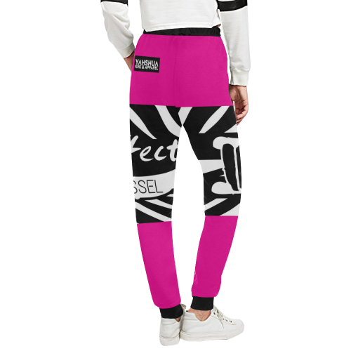 Pink Unisex All Over Print Sweatpants (Model L11)
