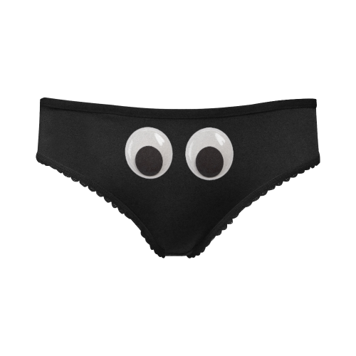 Large Funny Googly Eyes Women's All Over Print Girl Briefs (Model L14)