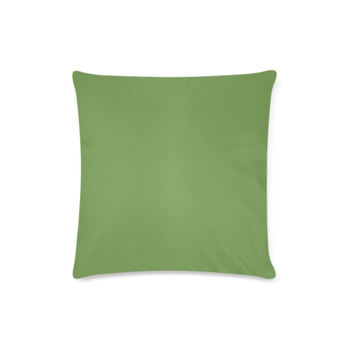 Hippie Green Custom Zippered Pillow Case 16"x16"(Twin Sides)