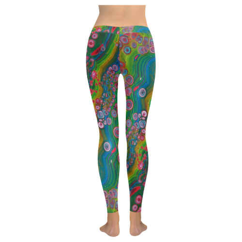 rainbow errthang. Women's Low Rise Leggings (Invisible Stitch) (Model L05)