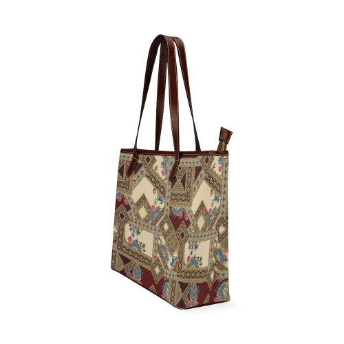 Luxury Abstract Design Shoulder Tote Bag (Model 1646)