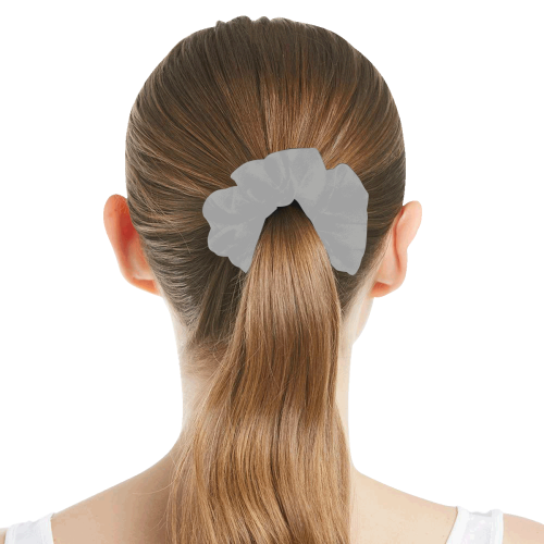 color dark grey All Over Print Hair Scrunchie
