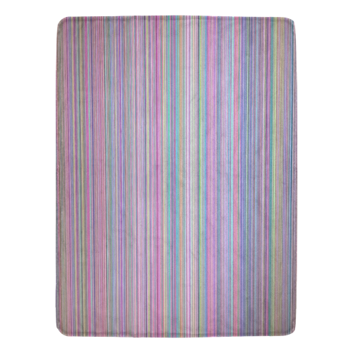 Broken flat screen TV rainbow stripe Ultra-Soft Micro Fleece Blanket 60"x80"
