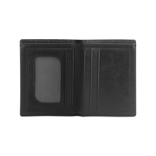 Because fuck you Men's Leather Wallet (Model 1612)