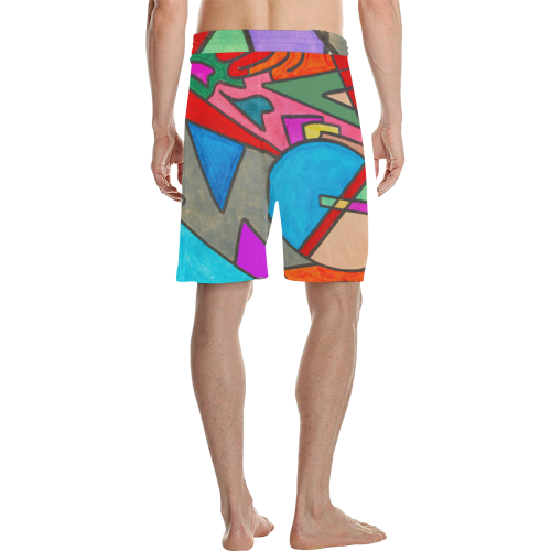 THE TIME MACHINE Men's All Over Print Casual Shorts (Model L23)