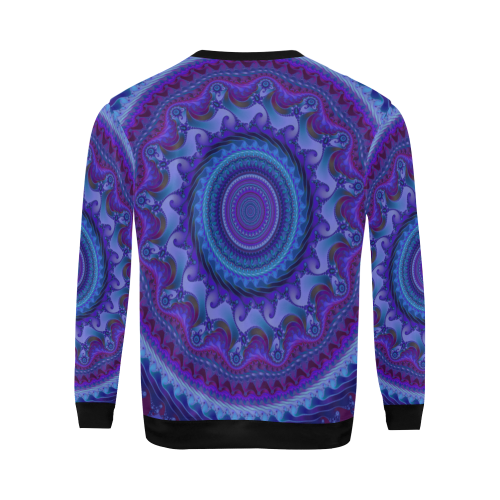 MANDALA PASSION OF LOVE All Over Print Crewneck Sweatshirt for Men/Large (Model H18)
