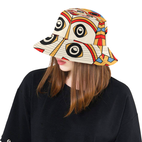 Aztec Religion Tribal All Over Print Bucket Hat