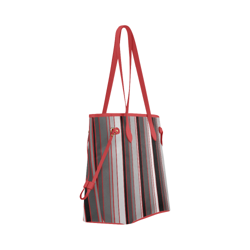 from black to grey Clover Canvas Tote Bag (Model 1661)
