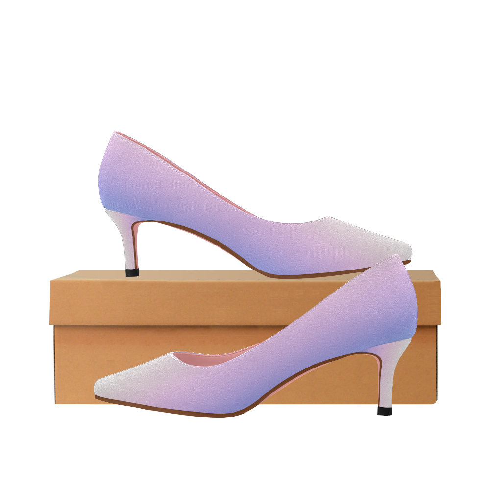 Pointed Toe Low Heel Pumps (Model 053 