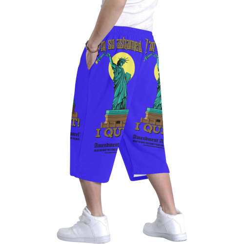Lady Liberty Forlorn Short Pants Men's All Over Print Baggy Shorts (Model L37)