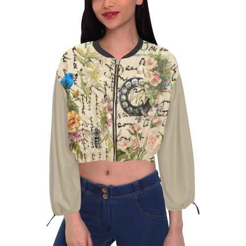 The Writer Cropped Chiffon Jacket for Women (Model H30)