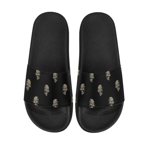 sparkling skulls C by JamColors Men's Slide Sandals (Model 057)
