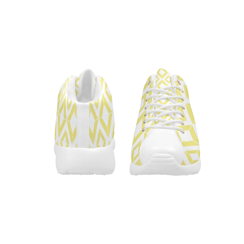 Abstract geometric pattern - gold and white. Men's Basketball Training Shoes (Model 47502)