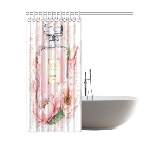 pink flower Shower Curtain 60"x72"