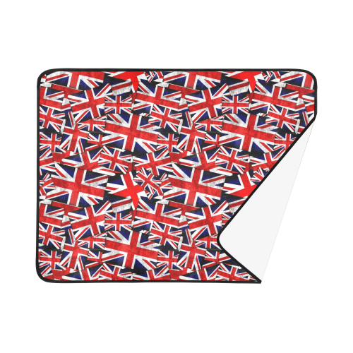 Union Jack British UK Flags Beach Mat 78"x 60"