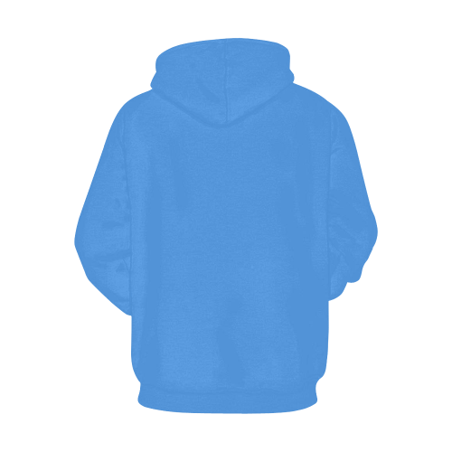 blue hoodie gold logo middle All Over Print Hoodie for Men/Large Size (USA Size) (Model H13)