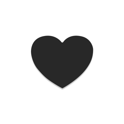 color black Heart Coaster