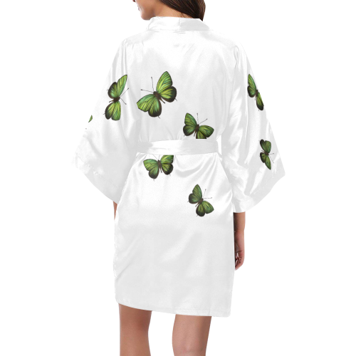 Arhopala horsfield butterflies painting Kimono Robe