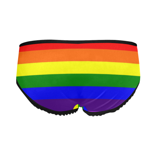 Rainbow Flag (Gay Pride - LGBTQIA+) Women's All Over Print Classic Briefs (Model L13)