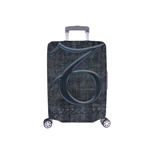 Astrology Zodiac Sign Capricorn in Grunge Style Luggage Cover/Small 18"-21"